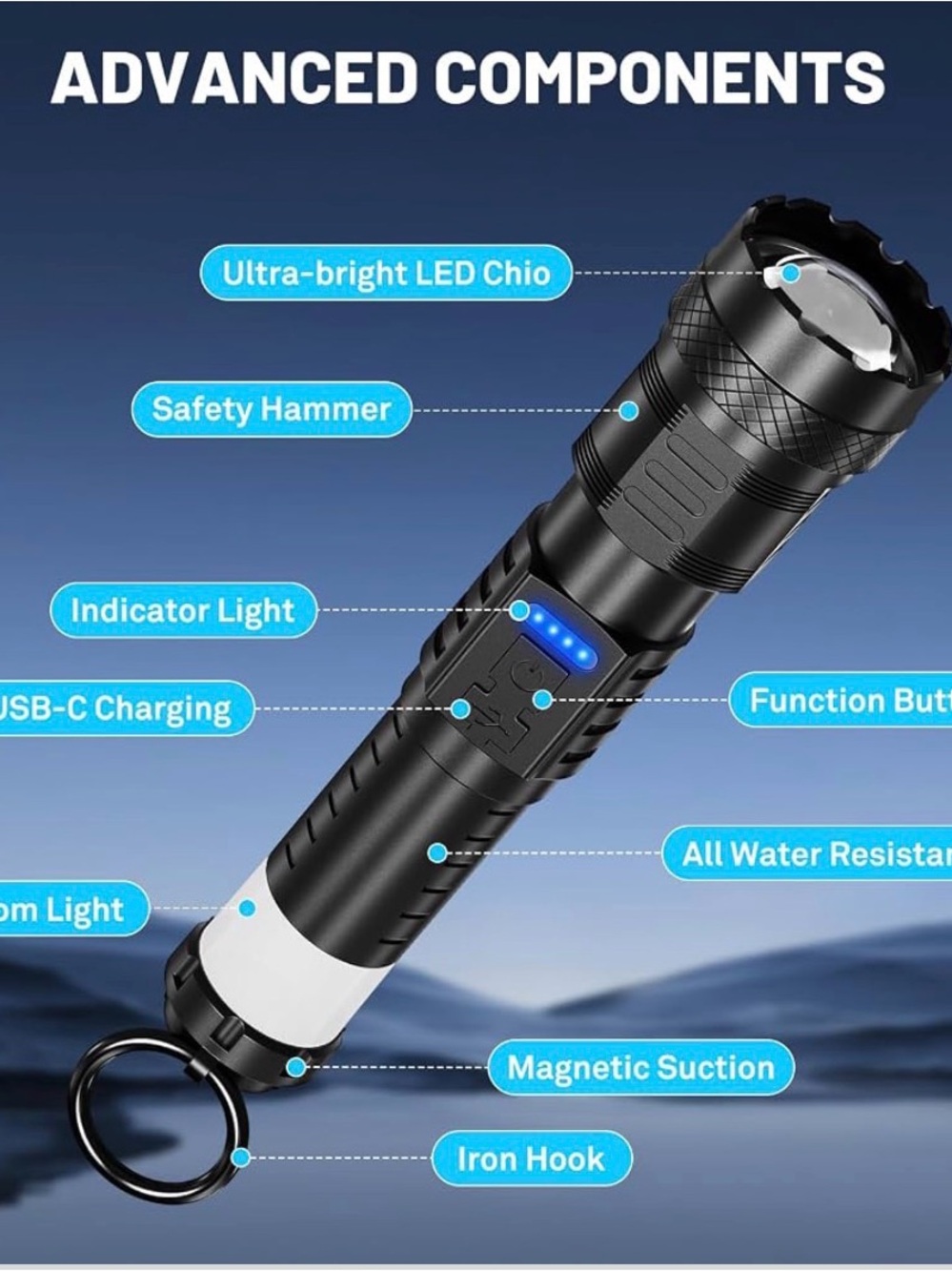 Rechargeable LED Flashlight - Picture 6 of 7
